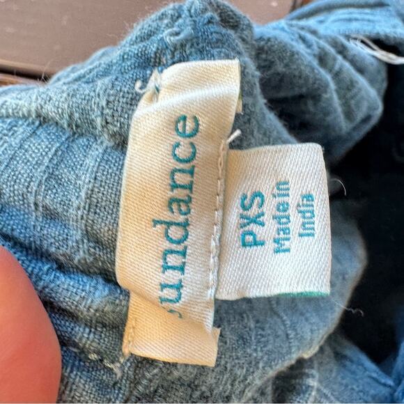 Sundance Bastille Easy Blue Cropped Cotton Pants Women’s XSP Casual Beachy - Picture 10 of 11